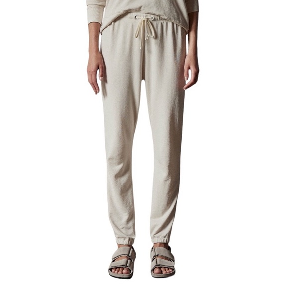 James Perse Beige French Terry Sweat Pant - Picture 1 of 7